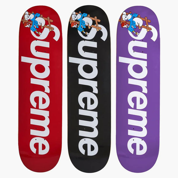 Skateboard Supreme Smurfs Red/Purple/Black Set