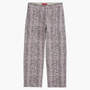 Supreme Snake Print Chino Pant Pale Pink