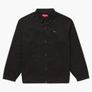 Supreme Snap Front Jacquard Logos Till Jacket Black