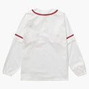 Supreme Snap-Off Sleeve L/S Baseball Top White