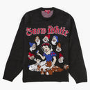 Supremo suéter blanco nevado negro