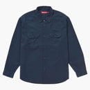 Nejvyšší sněhová bílá pracovní košile Světlé námořnictvo