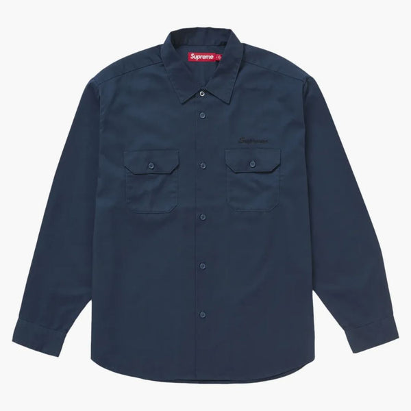 Supreme Snow White Work Shirt Light Navy