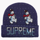 Supreme Snowman Beanie Light Navy