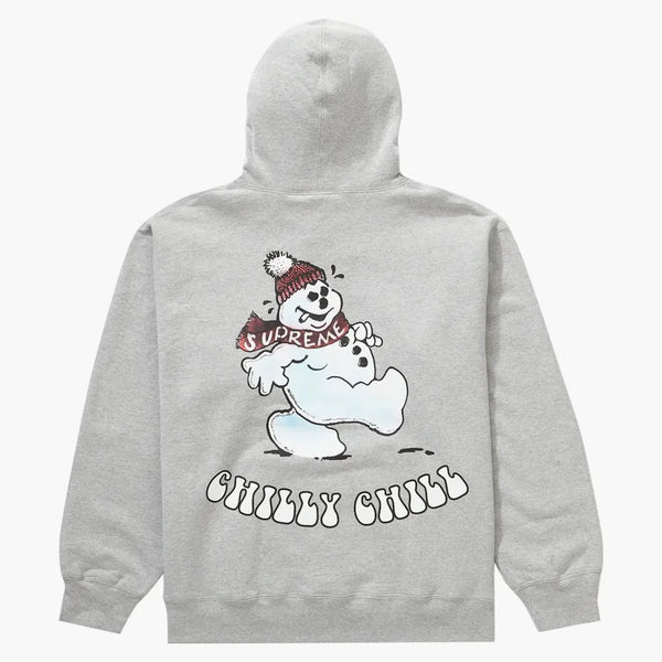 Supreme Snowman Hooded Sweatshirt Heather Grey