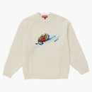 Nejvyšší svetr na sněžném skútru bílý