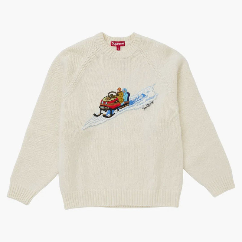 Supreme Snowmobile Sweater White