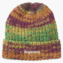Supreme Space Dye Stripe Beanie Yellow