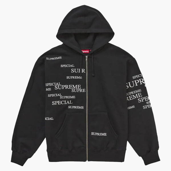 Supreme Special Zip Up Hooded Sweatshirt Black