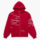 Supreme Special Zip Up Hooded Sweatshirt Red