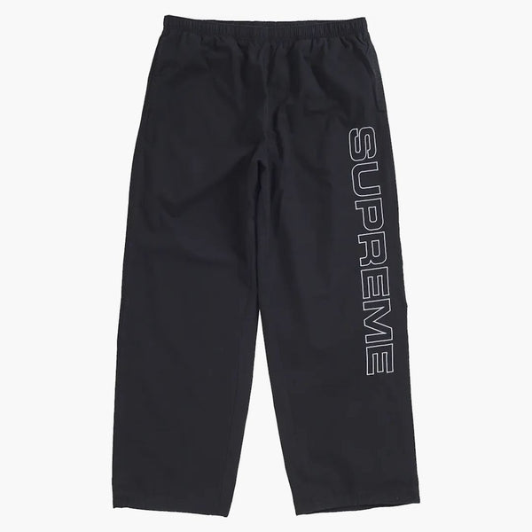 Supreme Spellout Embroidered Ripstop Track Pant Black
