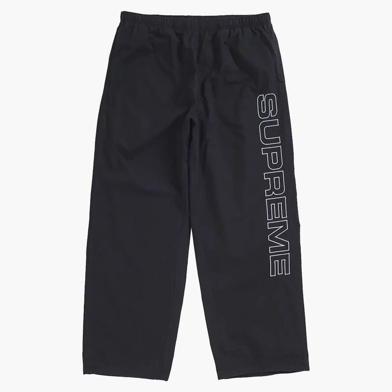 Supreme Spellout Embroidered Ripstop Track Pant Black