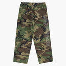 Supreme Spellout Embroidered Ripstop Track Pant Woodland Camo