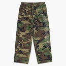 Supreme Spellout Embroidered Ripstop Track Pant Woodland Camo