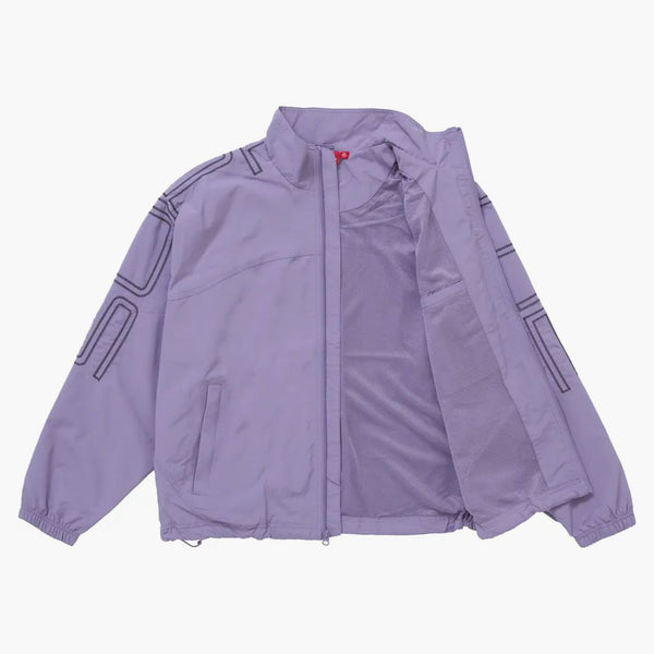 Supreme Spellout broderad spårjacka (SS25) Dusty Purple