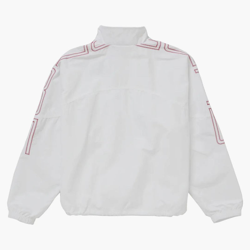 Supreme Spellout broderad spårjacka (SS25) vit