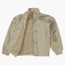 Supreme SpellOut Sand de chaqueta de pista bordada