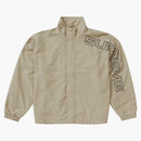 Supreme SpellOut Sand de chaqueta de pista bordada