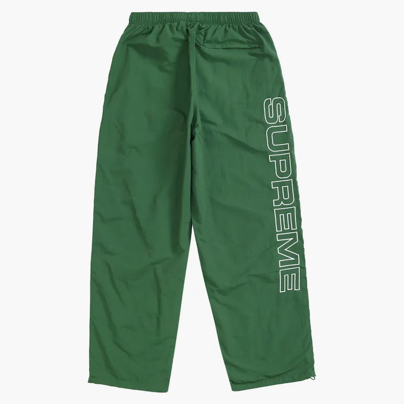 Supreme Spellout broderad banbyxa (FW24) mörkgrön