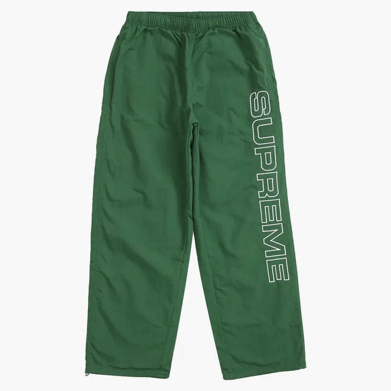Supreme Spellout broderad banbyxa (FW24) mörkgrön