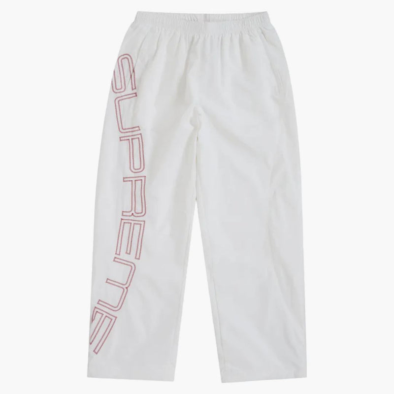 Supreme Spellout Embroidered Track Pant (SS25) Ivory