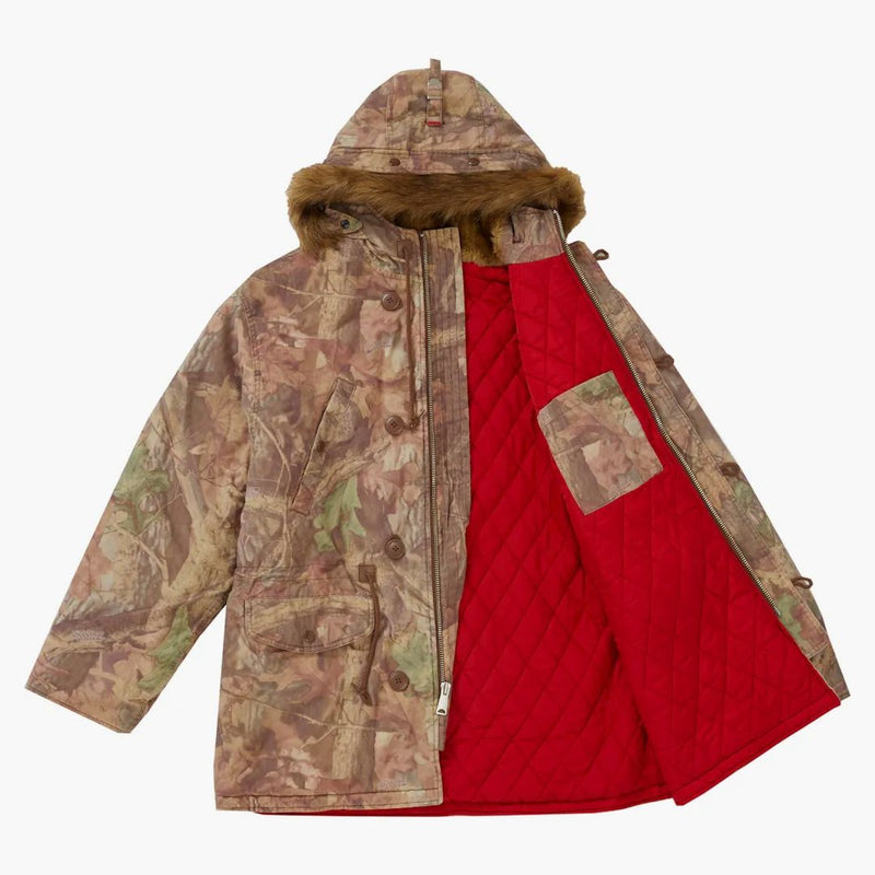 Supreme Spellout N-3b Parka Advantage Timber Camo