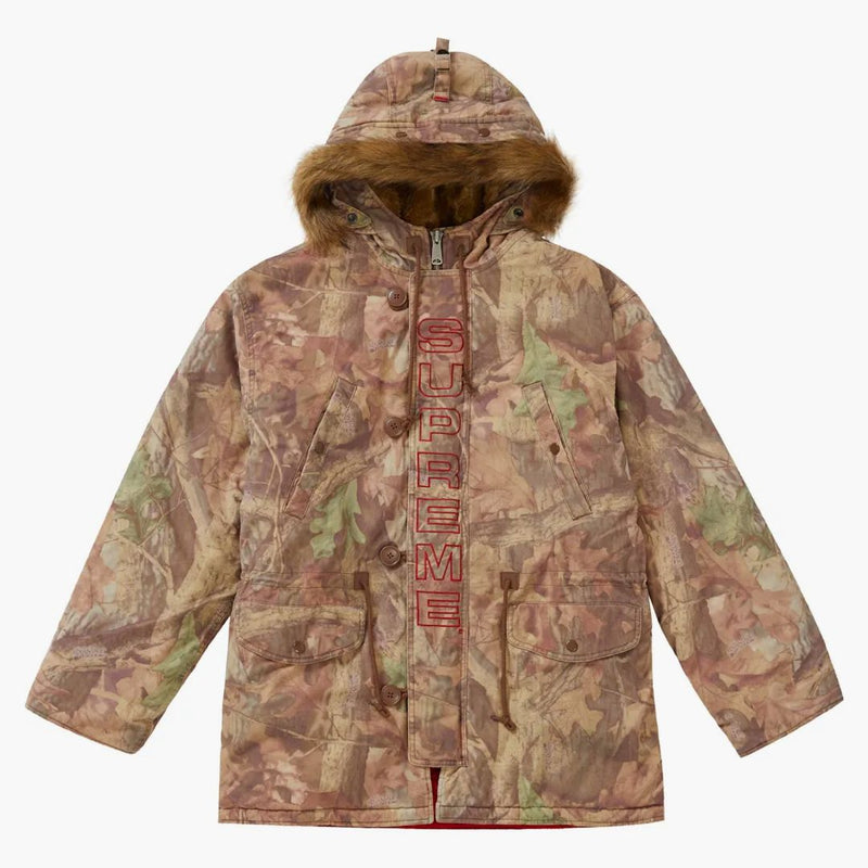 Supreme Spellout N-3b Parka Advantage Timber Camo