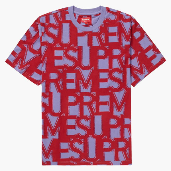 Supreme Spellout S/s Top Dusty Purple