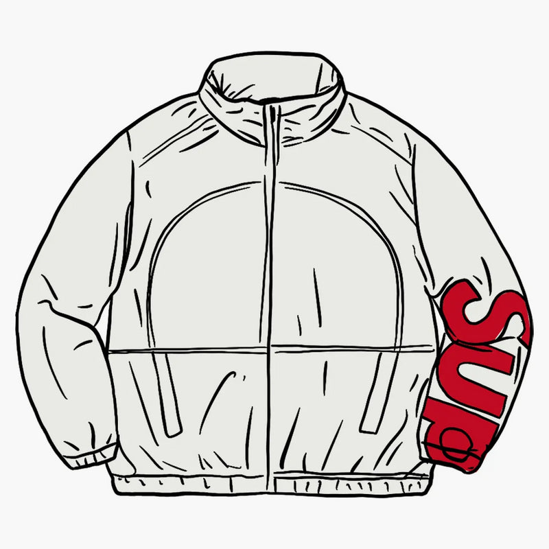 Supreme Spellout Track Jacket White