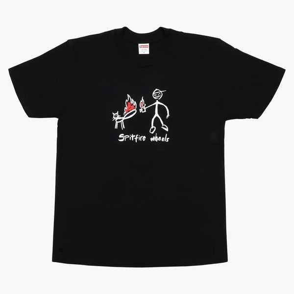 Camiseta Supreme Spitfire Cat Negra