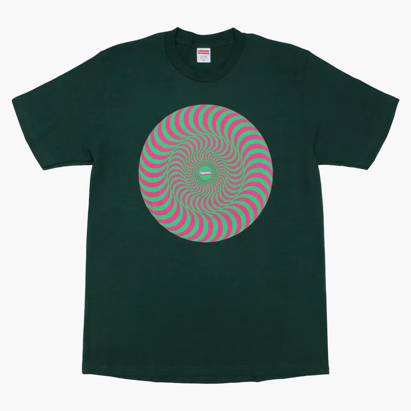 Supreme Spitfire Classic Swirl T-shirt mörkgrön