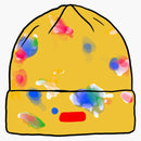 Supreme Splatter Dyed Beanie Yellow