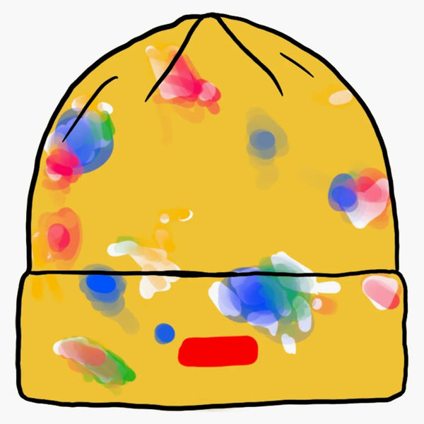 Supreme Splatter barwiona czapka żółta