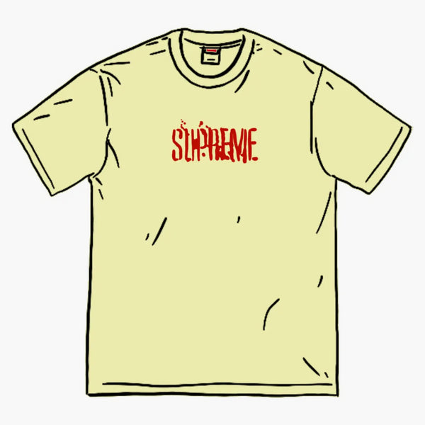 Supreme Splatter S/S Top Pale Yellow