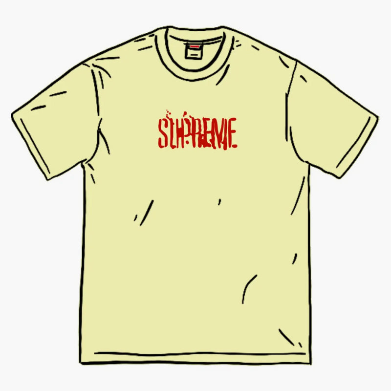 Supreme Splatter S/S Top Pale Yellow