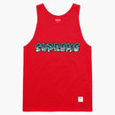 Supreme splatter tank top red