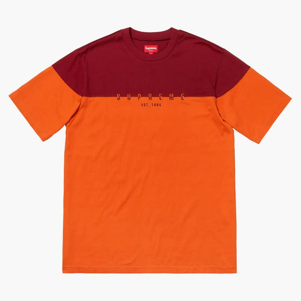 Nejvyšší rozdělené logo s/s top oranžové