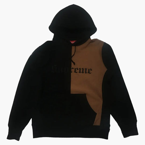 Supreme Split Old English Hooded Sweatshirt Black