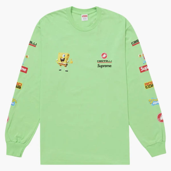 Supreme Spongebob/castelli Racing L/s Tee Green