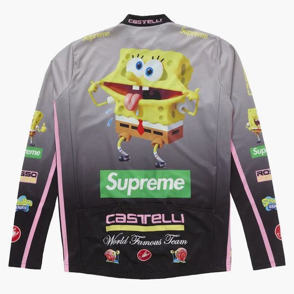 Supreme Spongebob Squarepants Castelli L/s Cycling Jersey Black