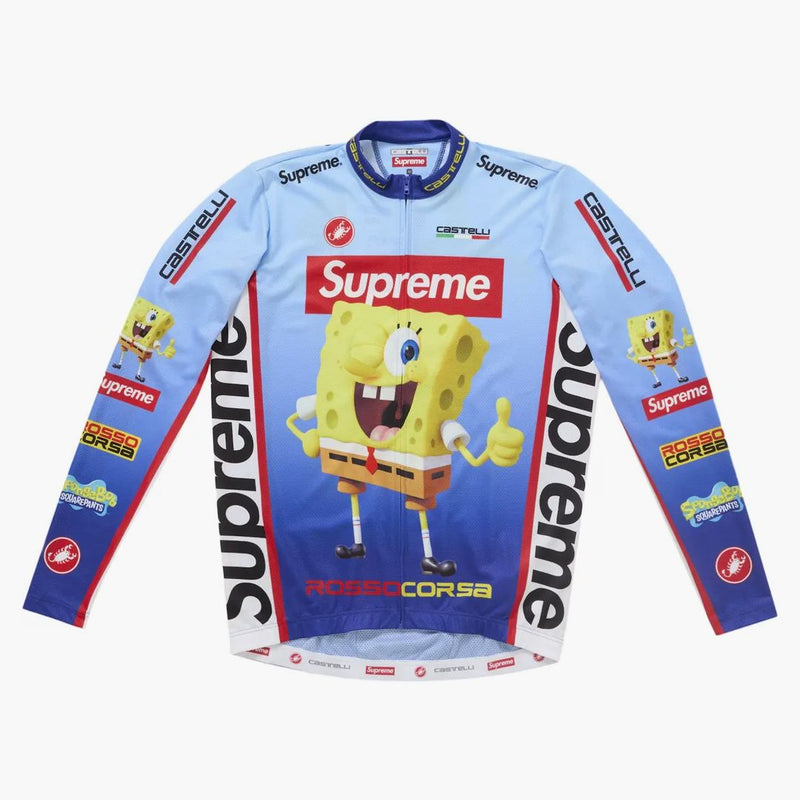 Supreme Spongebob Squarepants Castelli L/s Cycling Jersey Blue