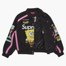 Supreme Spongebob Squarepants Jeff Hamilton Racing Jacket Black