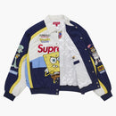 Supreme Spongebob Squarepants Jeff Hamilton Racing Jacket White