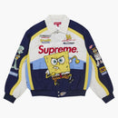 Supreme Spongebob Squarepants Jeff Hamilton Racing Jacket White