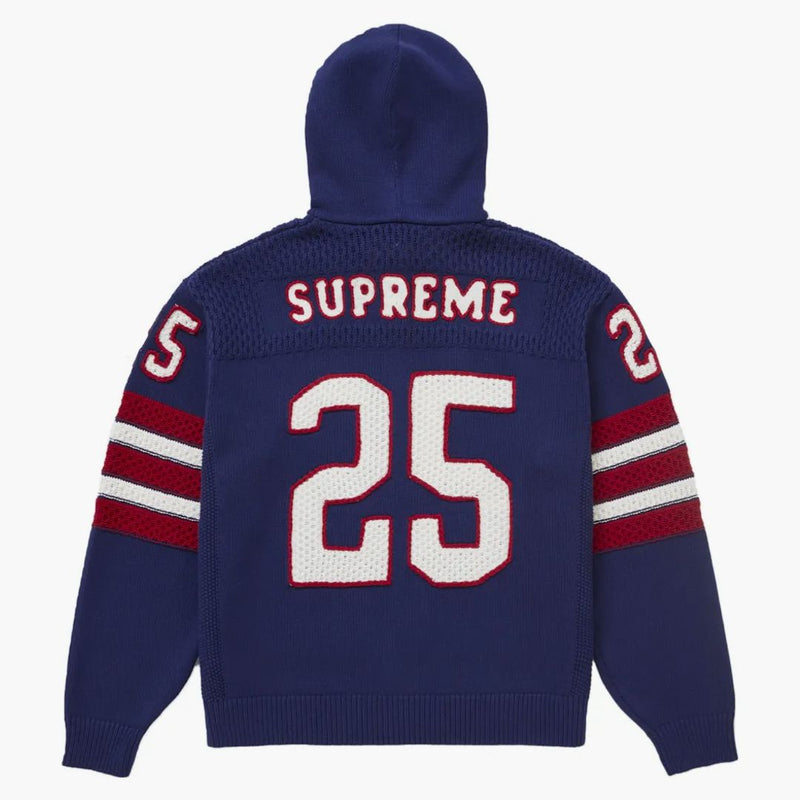 Supreme Sport Zip Up Hooded Miter (FW25) Navy