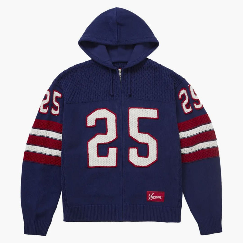 Supreme Sport Zip Up Hooded Miter (FW25) Navy