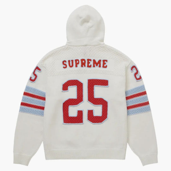 Nejvyšší sportovní zip svetr s kapucí (FW25) bílý