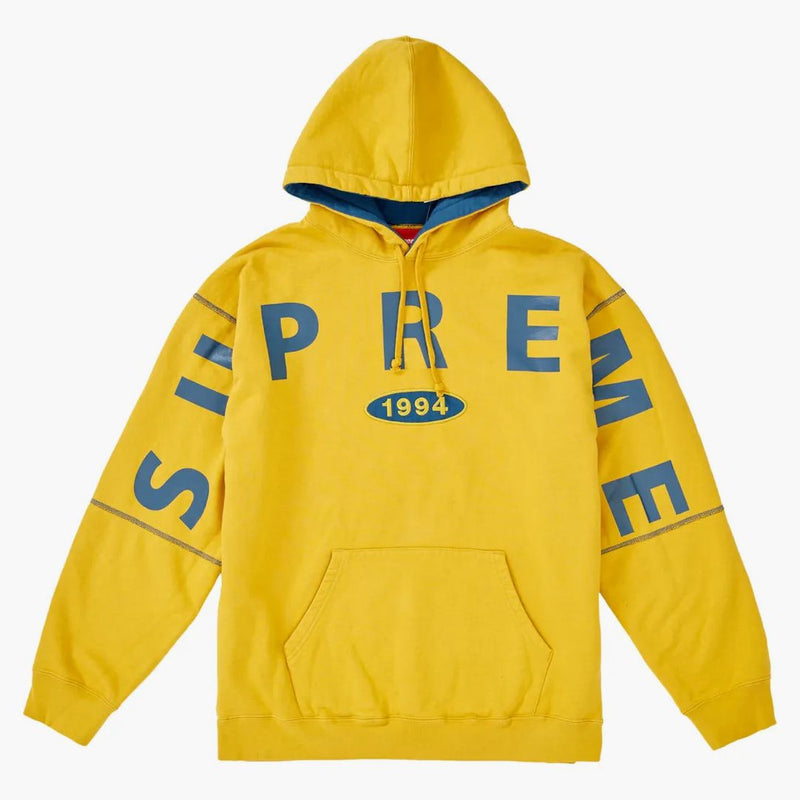 Supreme Spread Logo Hooded Sweatshirt senap