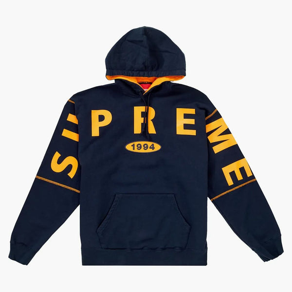 Supreme Spread Logo Hooded Sweatshirt Navy