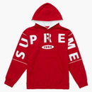 Supreme Spread Logo Hooded Sweatshirt Red